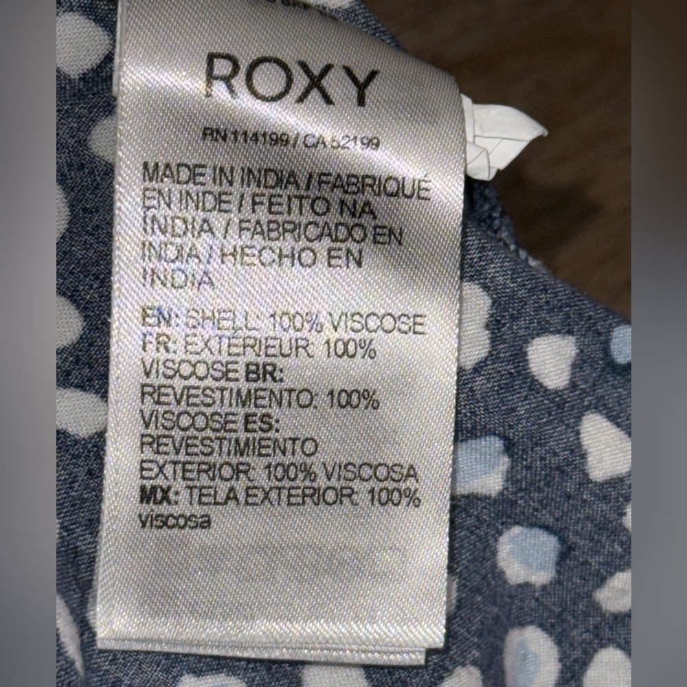 ROXY • Hello Petal Smocked Mini Dress - Picture 9 of 9